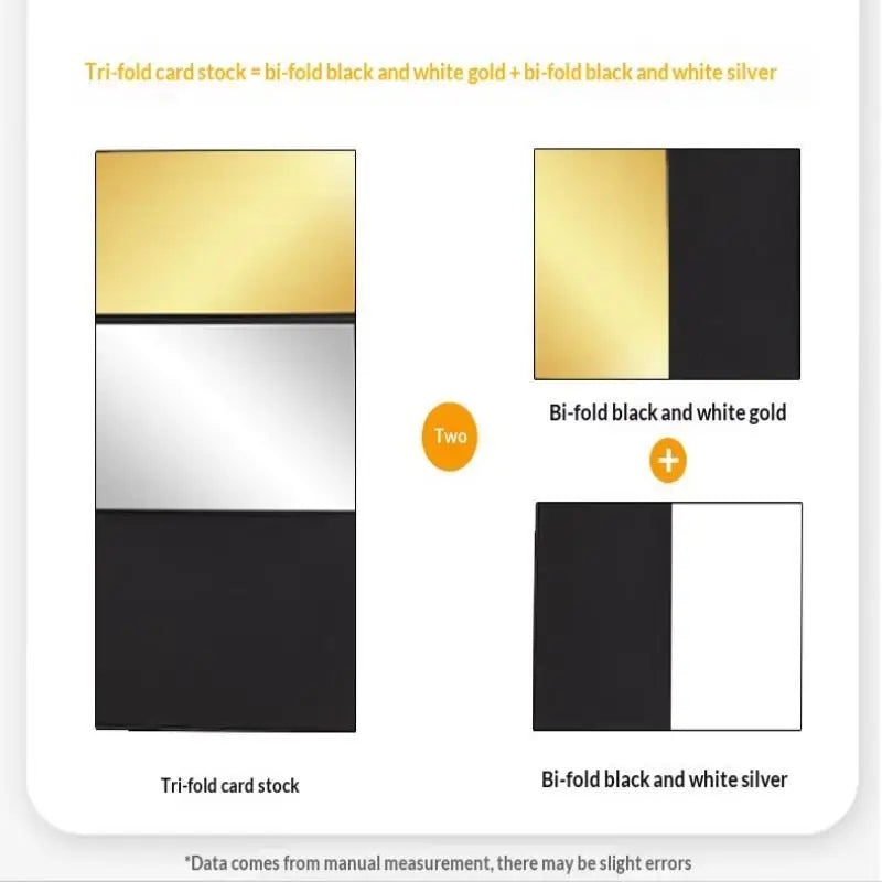 3-in-1 Photography Reflector Board Foldable Cardboard Paperboard Qme