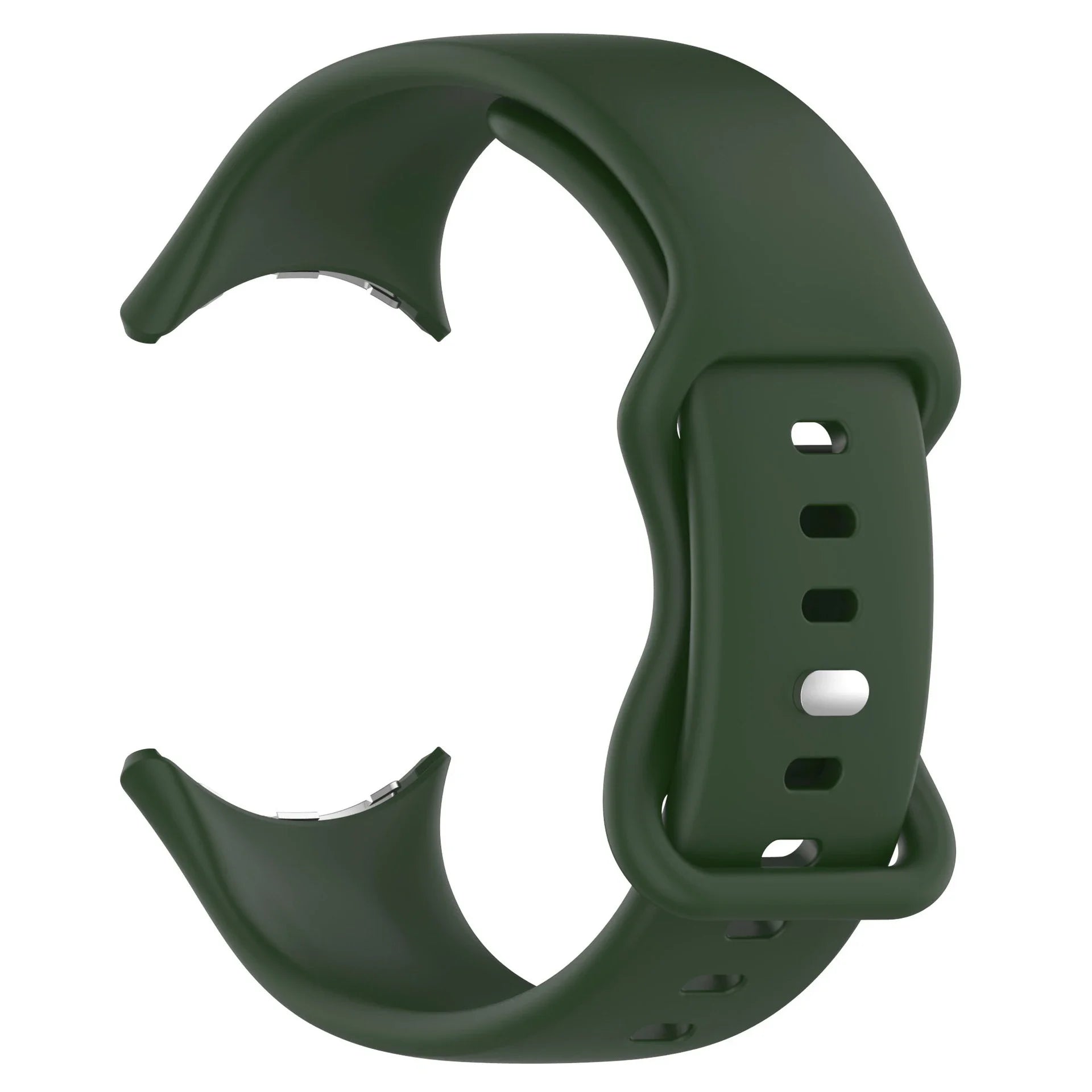 Silicone Strap for Google Pixel Watch 3 41 45mm Butterfly Buckle Sport Bracelet Correa for Google Pixel 2 1 Watch Accessories Qme Green Pixel Watch 3 45mm