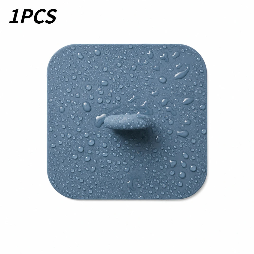 1/3pcs Eco-friendly Silicone Drain Pad Anti-odor Water Stopper Sewer Cover Practical Accessory for Bathroom and Toilet Drainage Qme blue 1pcs
