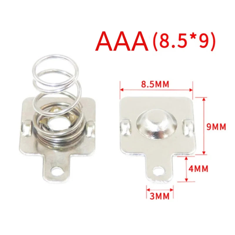 20 DIY Accessory AA AAA Battery Box Positive Negative Sheets Spring Qme AAA 8.5X9MM