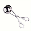 1pc Stainless Steel Meat Ballers with Anti-Slip Handles None-Stick Meat Baller Tongs Meatball Scoop Ball Makers, Qme Large