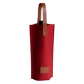 Wine Bag Felt Single Bottle Insulated Tote Carrier Padded Cooler Qme Red