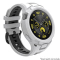 Strap+Case for Huawei Watch GT5 4 41/46 GT3 42 Sports Breathable Smart Watch Strap Replacement for huawei watch gt5 gt4 41/46mm Qme White Black 41mm-GT3 GT4 GT5