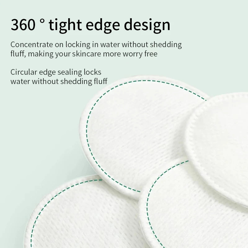 Disposable Soft Breathable Circular Makeup Remover Pads Doubles Sided Qme