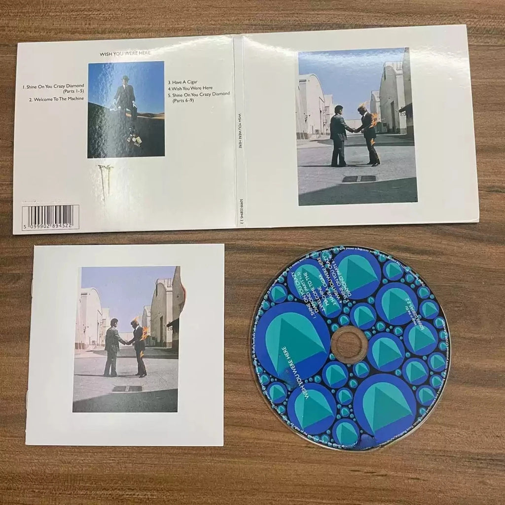 Wish You Were Here Remastered Album, Progressive Rock Golden Era Masterpiece, Iconic Cover Design, Featuring Ambient Tracks Qme