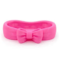 Cute Bow Decor Large Capacity Jewelry Storage Tray Smooth Vanity Dish Qme B