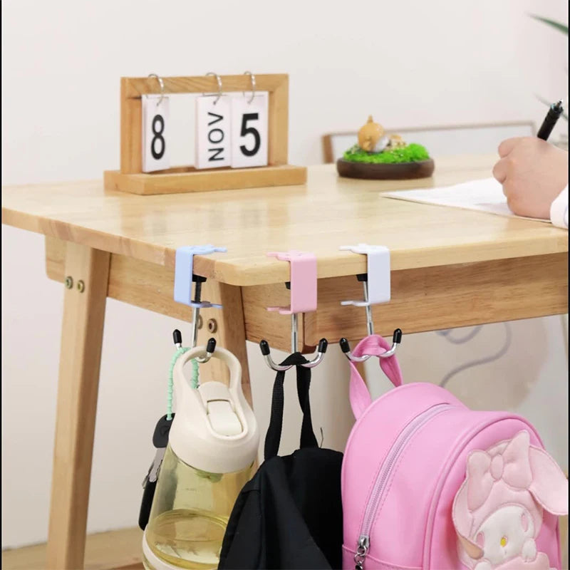 Backpack Desk Hanger Punch-free Cute Rabbit Bag Hook Table Side Qme