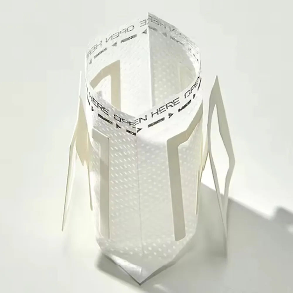 50 Disposable Coffee Filter Bags Drip Paper Hanging Ears Portable Qme