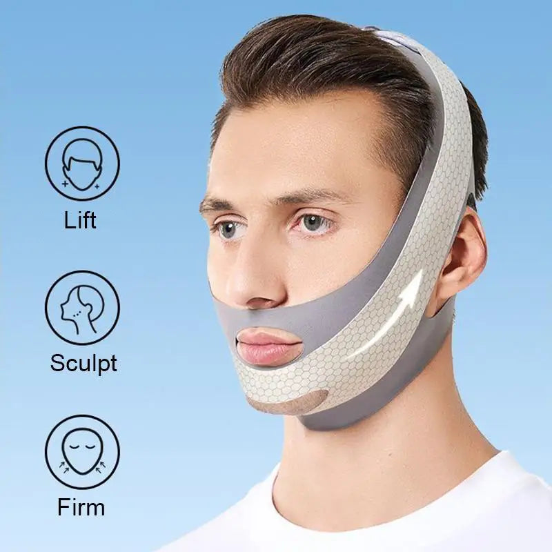 Double Chin Face Mask Slimming Facial Bandage Lifting Thinning Skin Qme