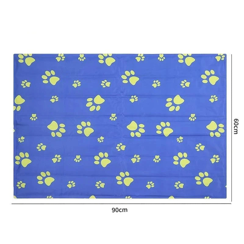 Reusable Pet Cooling Mat Waterproof Gel Pad Dogs Cats Summer Non Qme A14