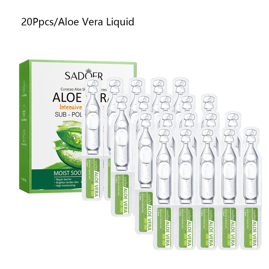 Aloe Vera Moisturizing Essence Portable Travel Business Trips Qme 1.5mlx20pcs Aloe 1.5ml