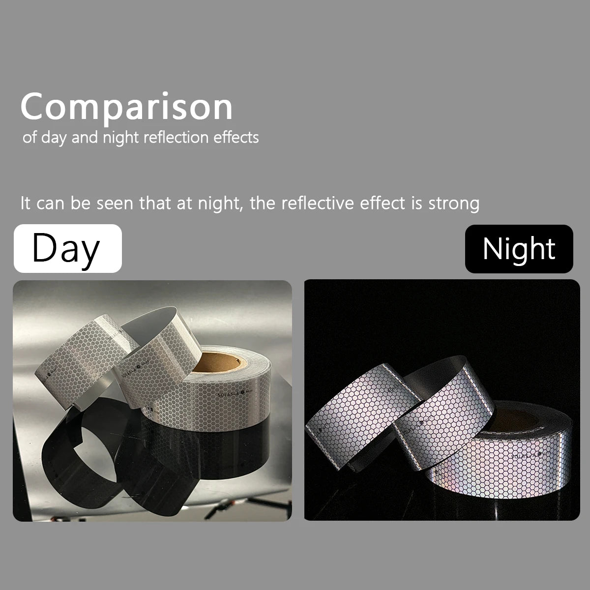 Maritime Film SOLAS Grade Reflective Tape for Ships, Eye-Catching Safety Warning, Silver White Waterproof Super Reflective Qme