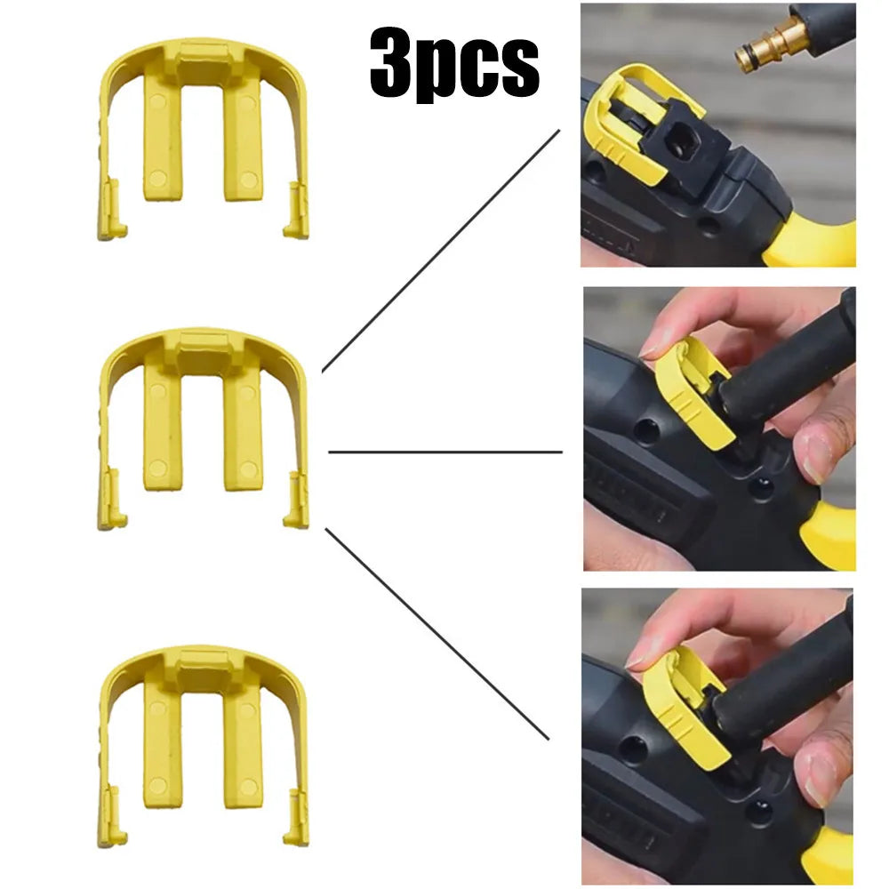3Pcs C Clip For Karcher K2 K3 K7 Car Home Pressure Power Washer Trigger C Clip Car Washer Quick Connector Yellow Snap Ring Qme