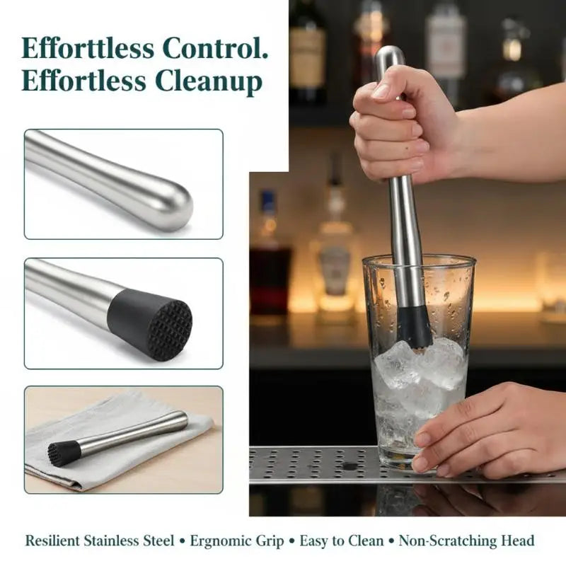 Stainless Steel Crushed Ice Hammer Multifunctional Popsicle Sticks Qme