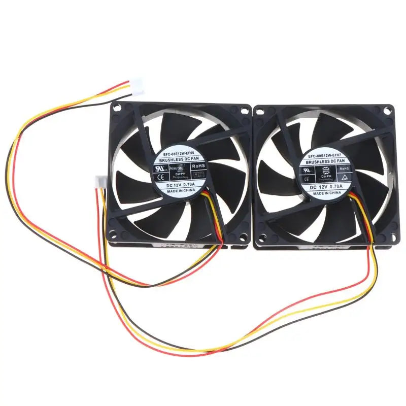 3 Wire EF07 EF06 80x80x25mm 12V 0 70A Server Fan Inverter Switches Qme