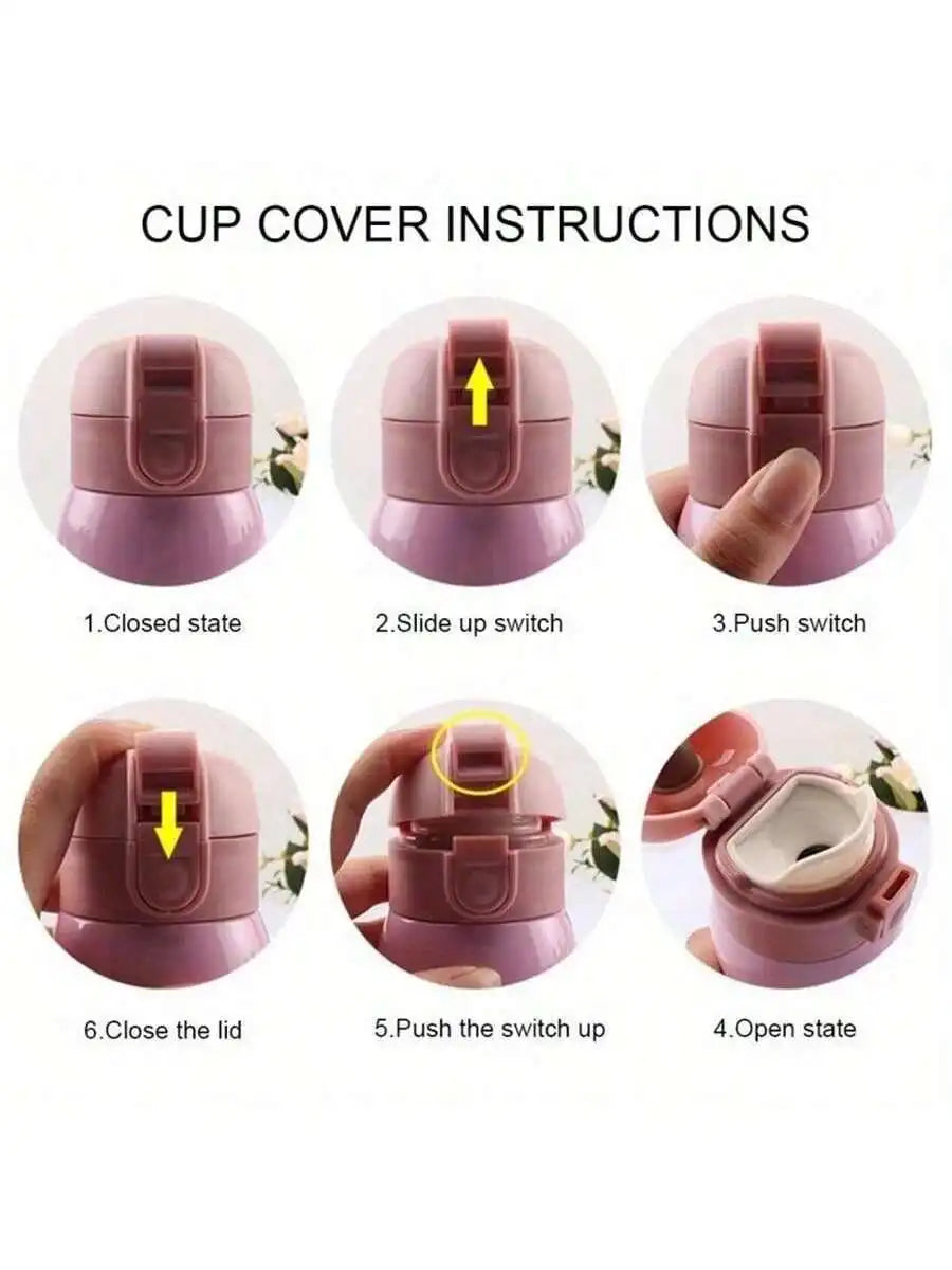 Lucky Vacuum Cup Stainless Steel Bottle Coffee Travel Insulation Qme