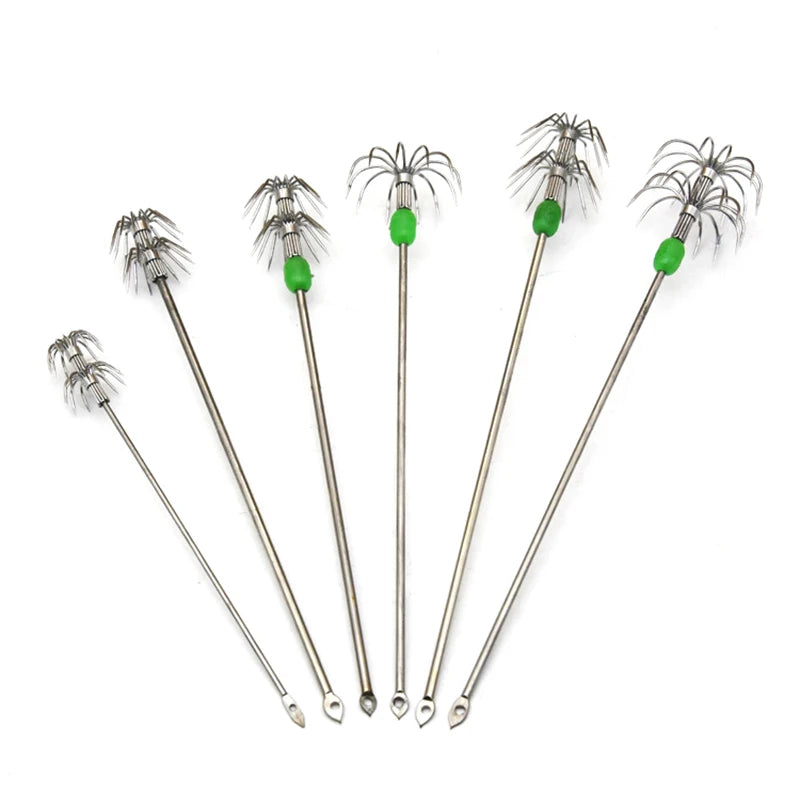1 8 10 Box Umbrella Hooks Live Bait Squid Blow Tubes Octopus Qme