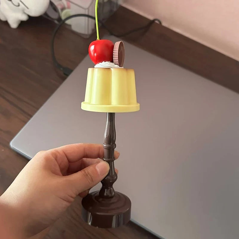 Retro Pudding Night Light Desktop Decoration Bedroom LED Atmosphere Qme