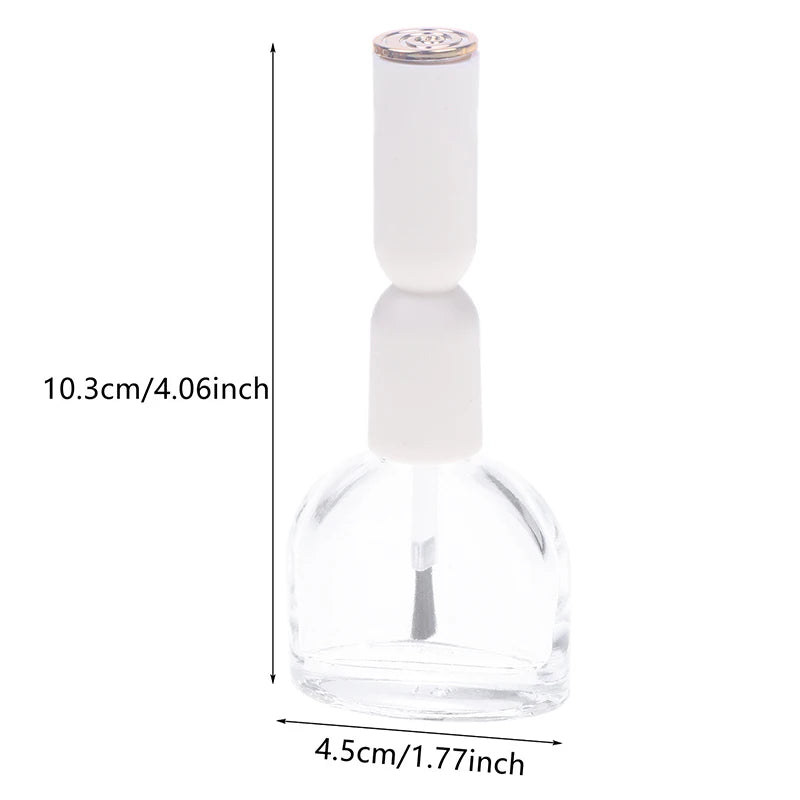 Mini Glass Nail Polish Bottle Brushes Empty Gel Packaging Refillable Qme Default Title
