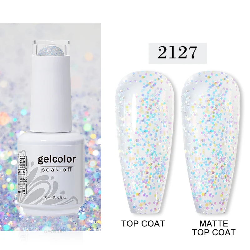 Arte Clavo15ml Gel Nail Polish Art 65 Colors Colorful Soak Off UV