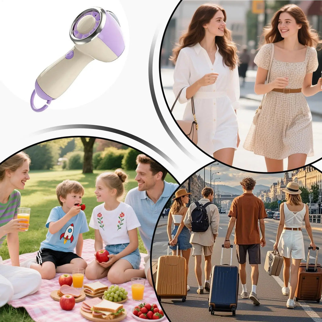 Hand Held Fan Cooling Powerful Portable Rechargeable Tool Handheld Personal Fan for Office Bedroom Classroom Beach Camping Qme