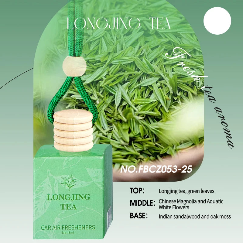 Tea Scented Car Perfume Lasting Fragrance Rope Mounted Alcohol Qme LONGJING TEA