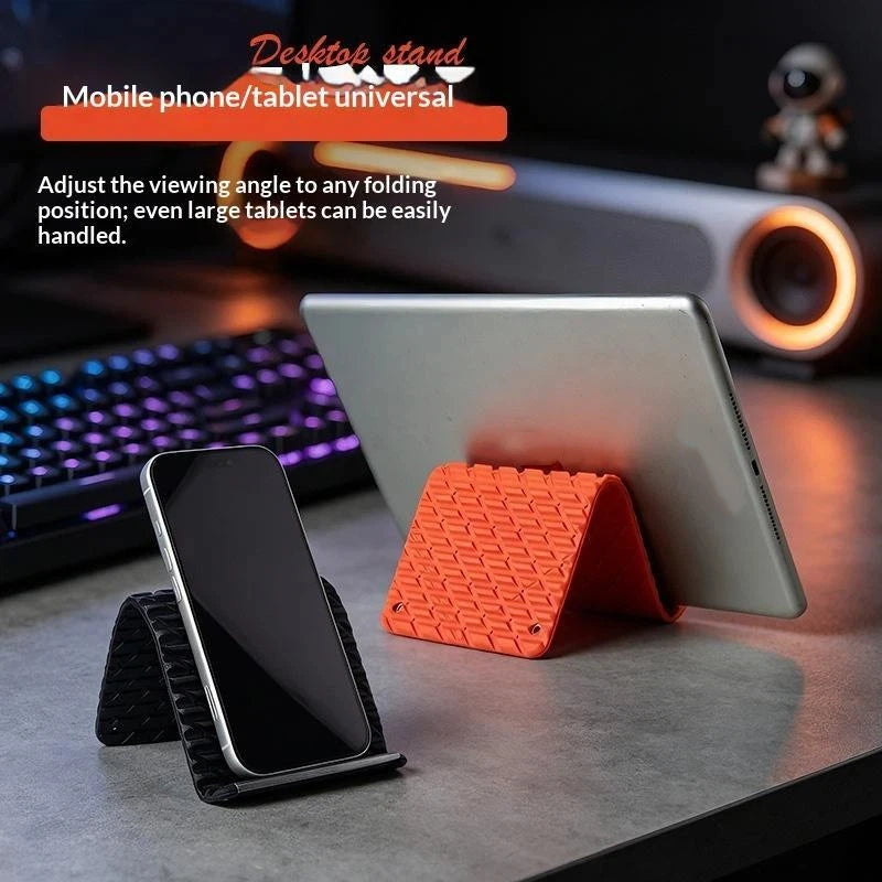 Non-slip Silicone Phone Stand Foldable Flexible Transformable Qme