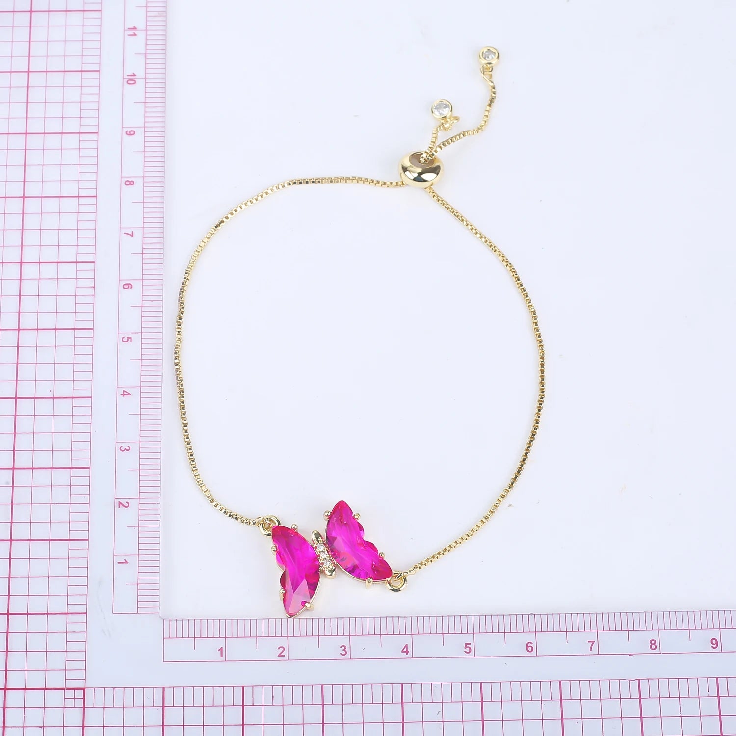 New Trend Fashion Crystal Zirconia Butterfly Charm Bracelet Temperament for Women Light Luxury Party Jewelry Gift Daily Wear Qme