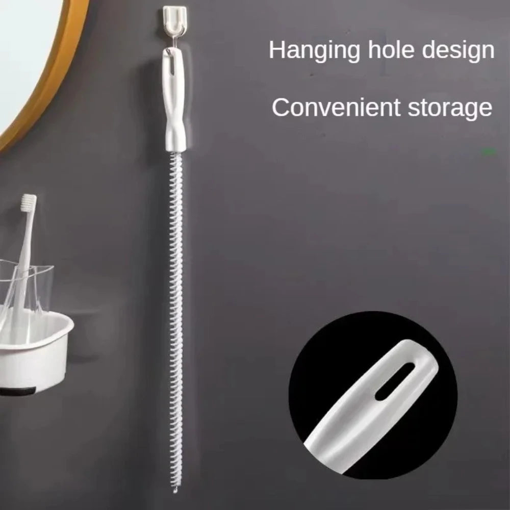 Bathroom Kitchen Sewer Unclogger Drain Plunger Hair Cleaning Tool Pipe Dredge Washbasin Sink Clog Remover Kit Qme