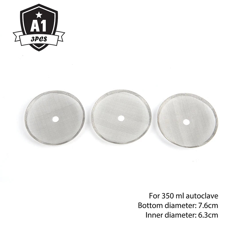 3Pcs Reusable Stainless Steel French Press Coffee Maker Detachable Mesh Filter Qme A1