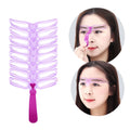 8-Piece Eyebrow Stencil Tool Creating Perfect Eyebrows At Home Qme Eyebrow Card