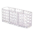 3 Slots Makeup Brush Holder Organizer Cosmetic Storage Box Lipstick Qme 1pc