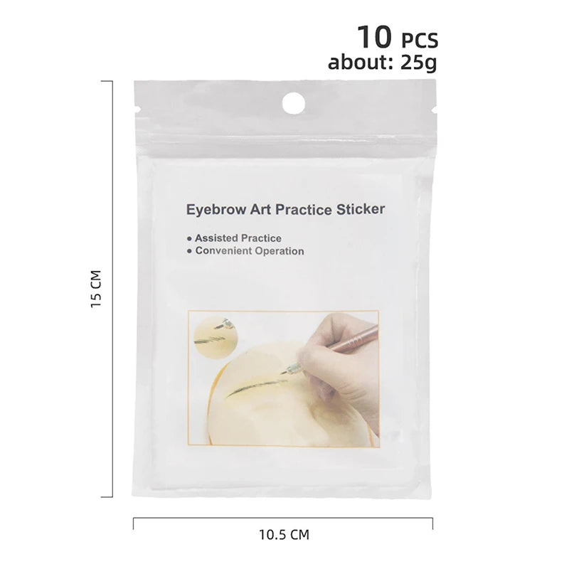 Transfer Eyebrow Skin Sticker Tattoo Real Operation Practice Qme