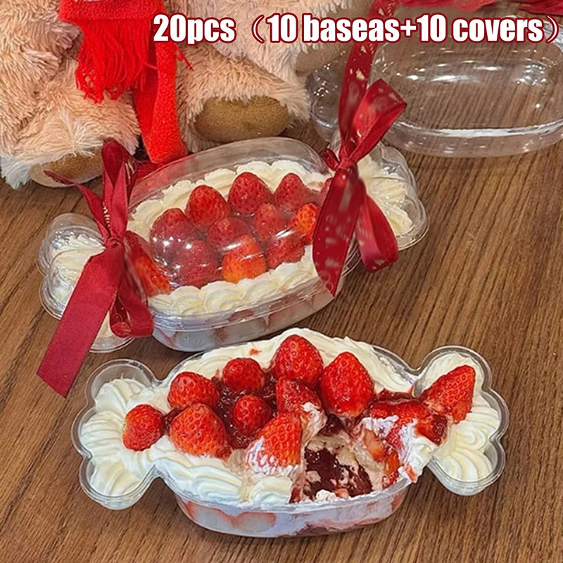 20-piece Candy-shaped Cake Box - Perfect For Desserts, Cakes, Fruit Salads, Etc., Suitable For Holiday Events, Birthdays, Etc Qme