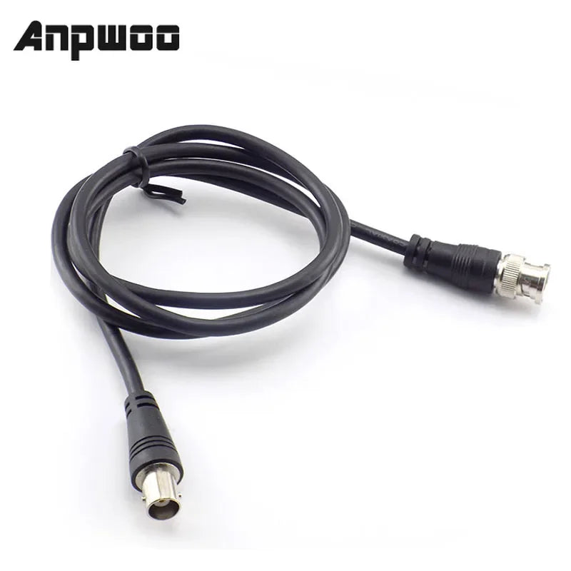 BNC Female To Male Adapter Cable For CCTV Camera BNC Connector Extension Coaxial Line Camera Accessories 3M Qme 3M