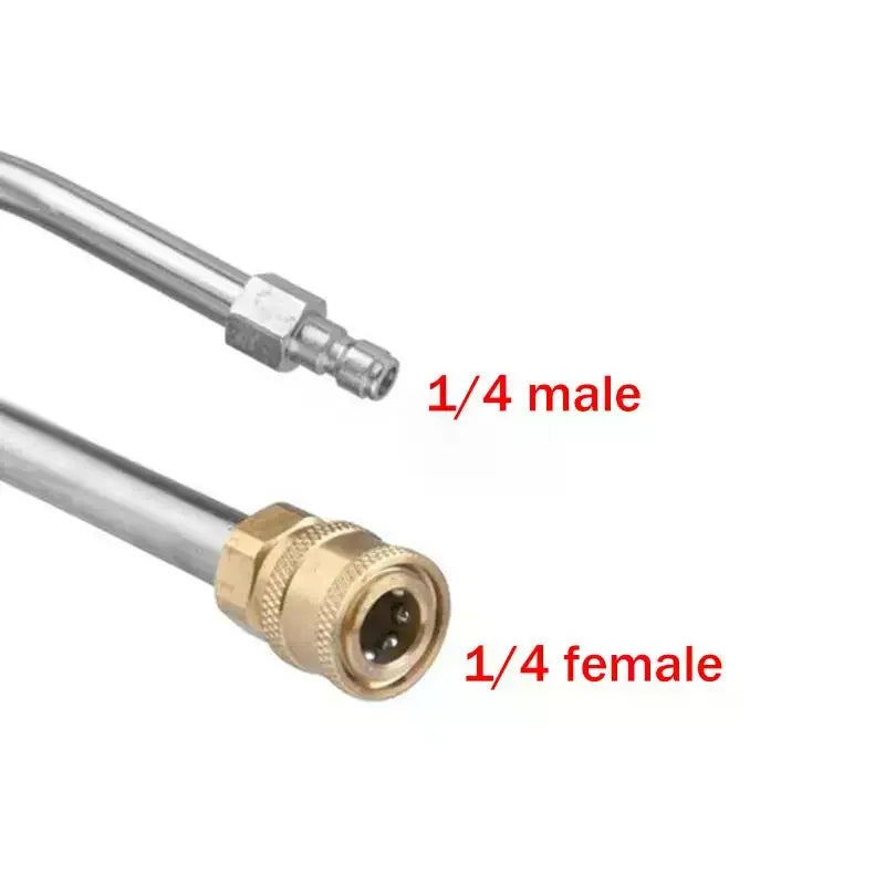 High-Quality Stainless Steel Pressure Washer Extension Wand With Quick Connect (1/4 Inch) – Heavy-Duty Upgrade Qme