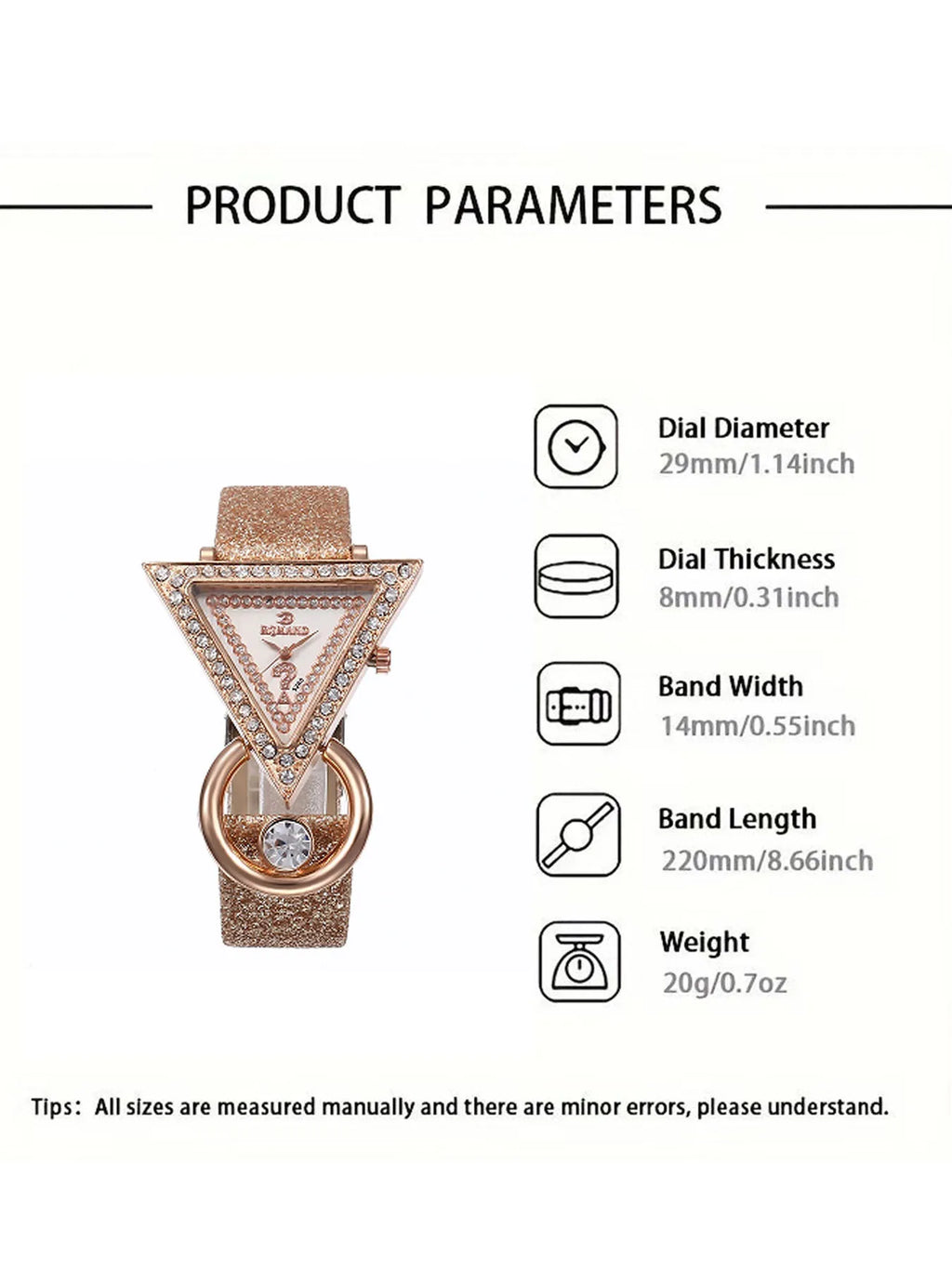 4PCS Set Woman Bracelet Watches Ladies New Fashion Triangle Crystal Leather Quartz Watch For Girls Gift Reloj Mujer Wristwatches Qme