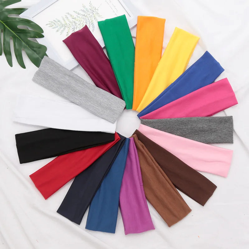 Simple Hairband Elastic Sports Headbands Headdress Quick Dry Workout Qme