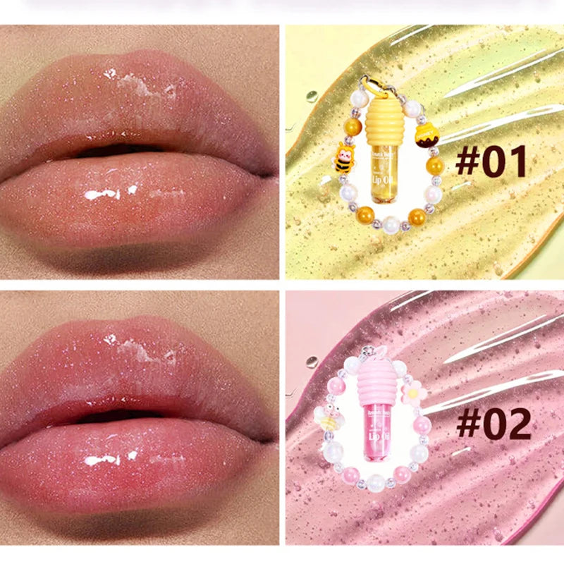 4-colors Cute Bracelet Lip Balm Long-last Moisturizing Oil Reducing Qme