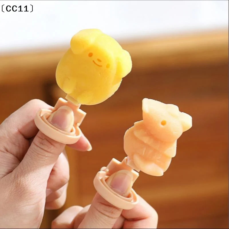 Animals Plastic Ice Cream Mold Easy Popsicle Molds Lid Sticks DIY Qme