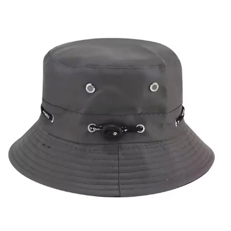 Stringed Bucket Hat Panama Breathable Sun Protection Fisherman Hat for Men Women Girls Summer Travel Sports Hiking Beach Bob Hat Qme DGY 55-60cm