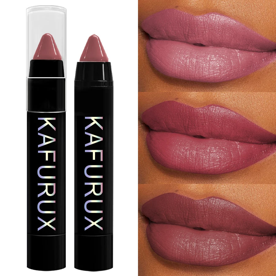 15 Colors Nude Velet Matte Lipstick Pencil Waterproof Long Lasting Qme