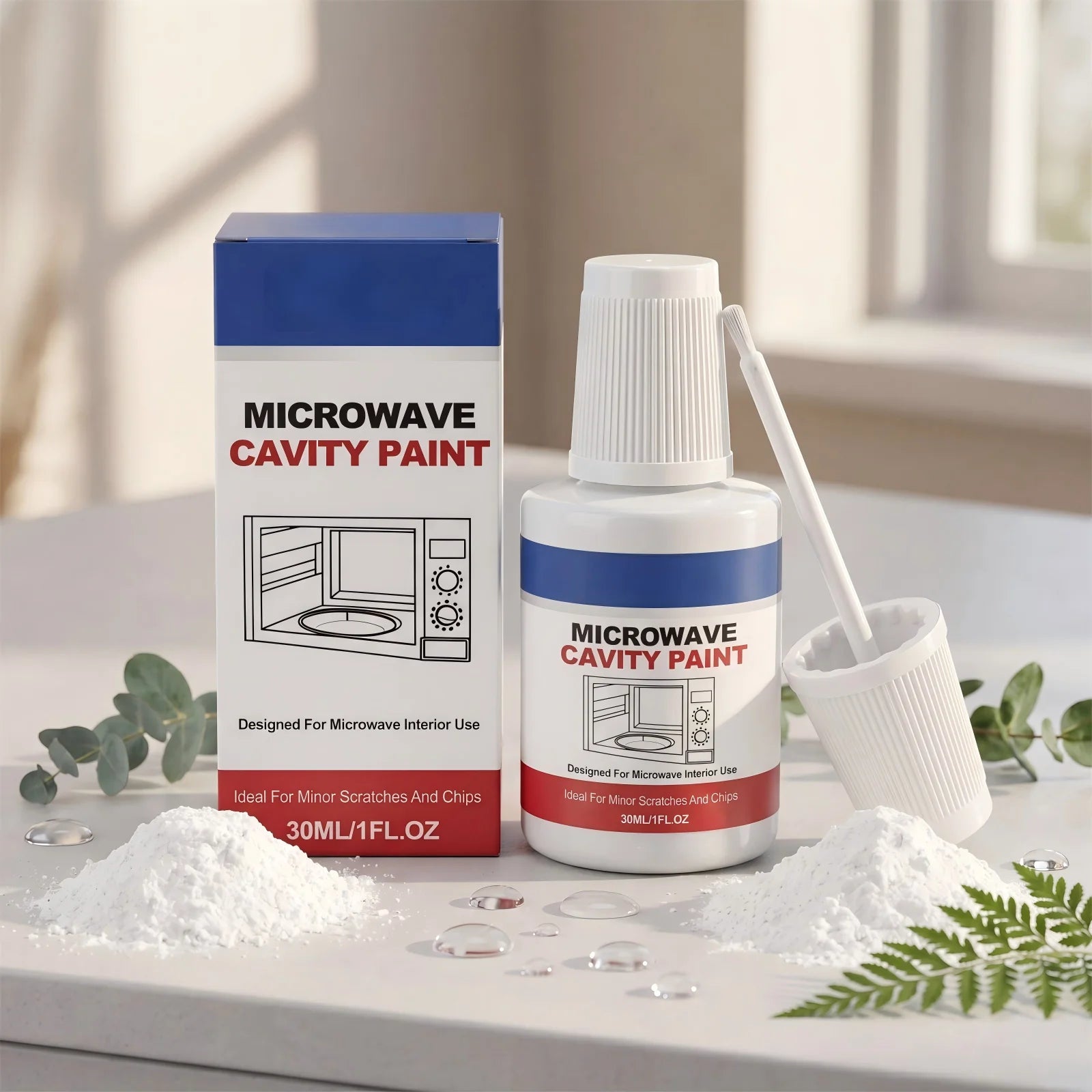 30ml Microwave Oven Cavity Special Paint Appliance Repair Touchup High Gloss Microwave Coating For Repairing Minor Scratches Qme