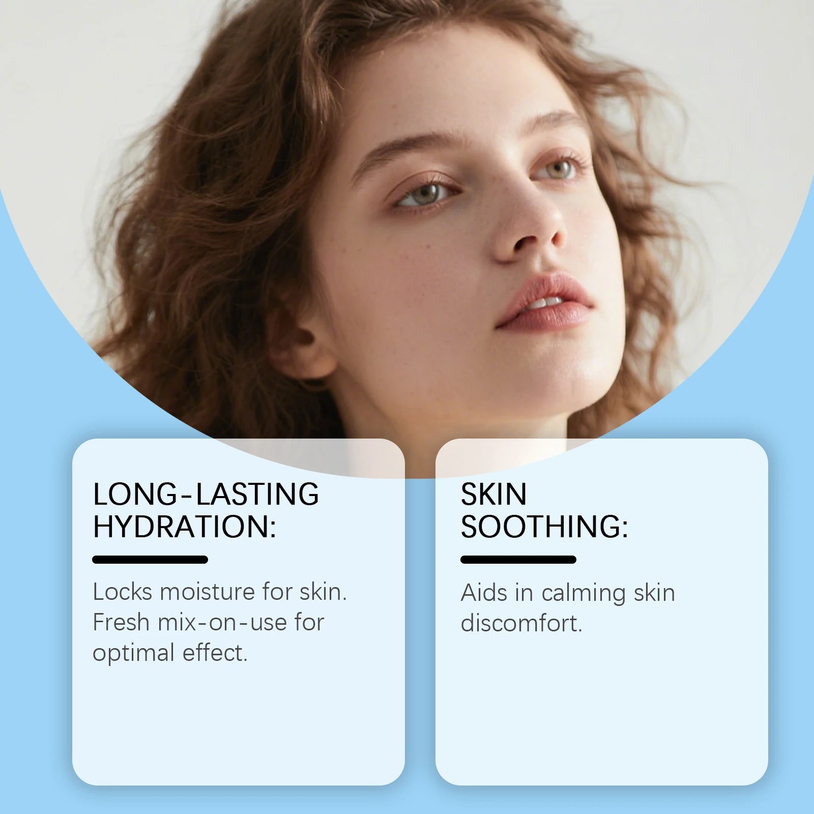 Hyaluronic Acid Moisturizing Capsule Cream Deep Hydration Skin Soothing Improves Texture Barrier Two-Component Moisturizer Qme