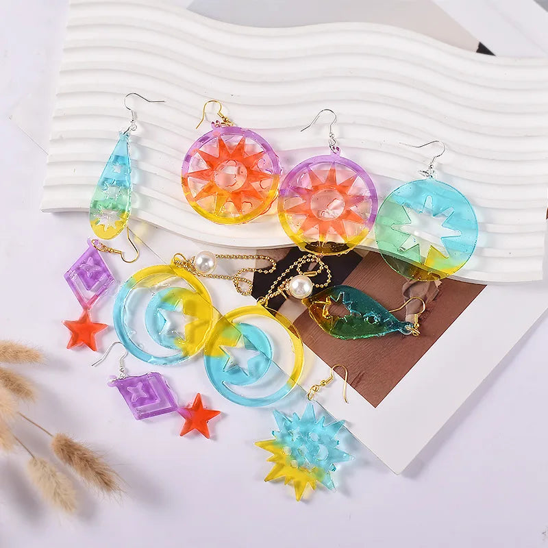 Butterfly Pendant Epoxy Resin Mold Earring Casting Silicone Mould for DIY Keychain Necklace Craft Jewelry Making Supplies Qme