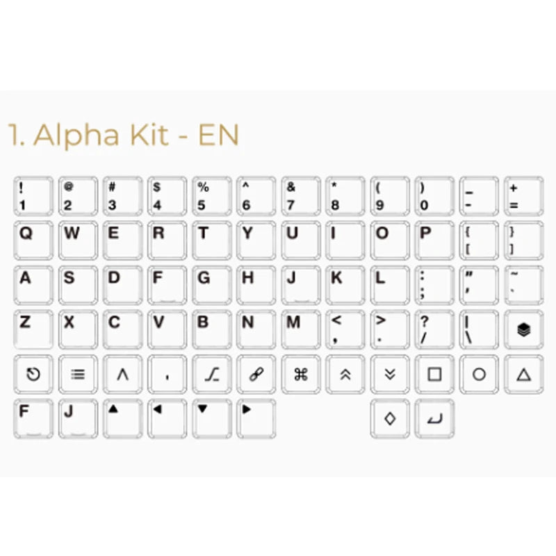 CHOSFOX CFX Low Profile PBT Keycaps for Kailh 1350 Choc Low Profile Switch Mechanical Keyboard Ultra Thin Black Orange Keycaps Qme White ALPHA KIT