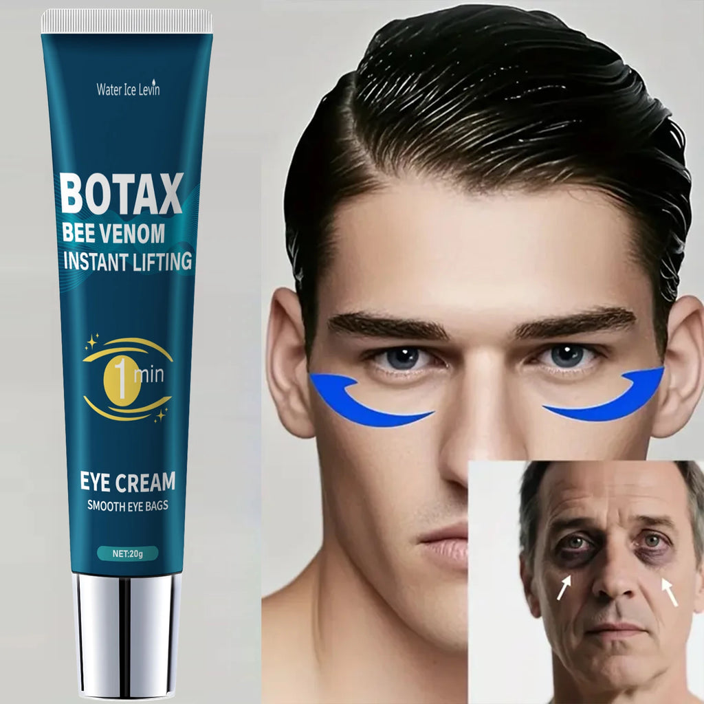 Eye Tightening Gel, Reduces Fine Lines, Contains Caffeine, Retinol, and Hyaluronic Acid, Moisturizes and Tightens the Skin, Alcohol-Free Qme