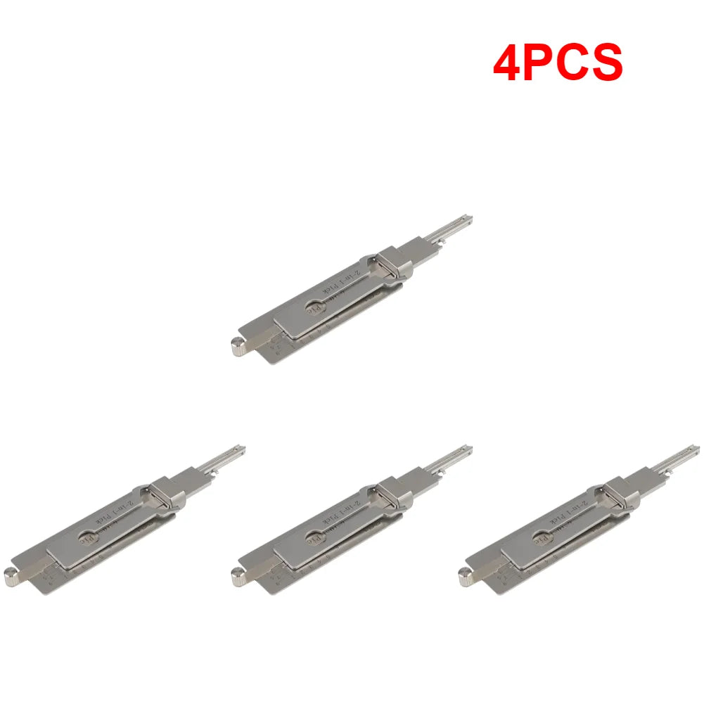 5-1PCS 2-in-1 Stainless Steel Key Decoder Available Hook Tool Pickup Hand Precision Tools O-ring Pickup Maintenance Repair Kits Qme 4PCS
