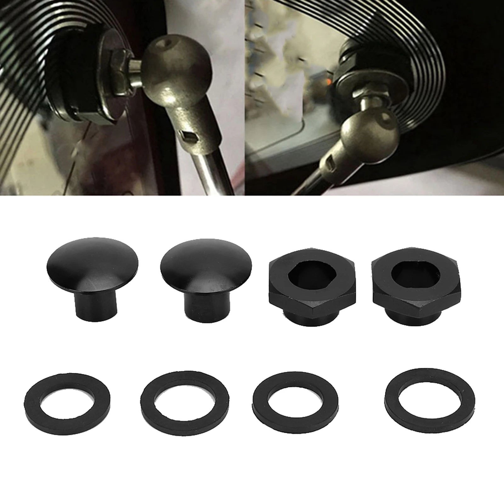 Rear Glass Strut Hardware Kit 90101-SR3-000 Auto Accessory Fit for 90105-SR3-000 Auto Rear Glass Strut Hardware Qme