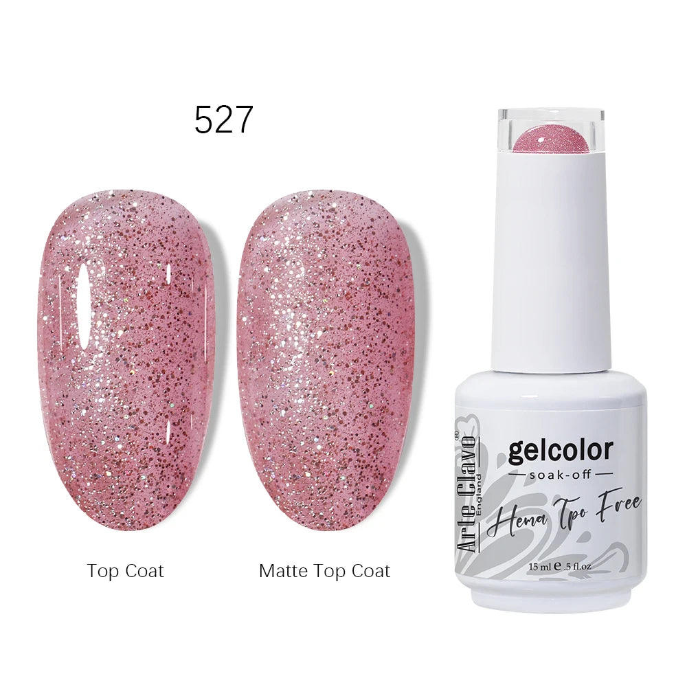 Arte Clavo HEMA TPO Gel Nail Polish Pink Series Semi Permanent Soak